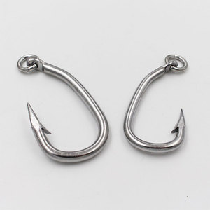 Nước mặn lớn trò chơi thép không gỉ Vòng Tròn Cá ngừ Móc Câu Cá với vòng hành động cho cá mập cá kiếm cá ngừ cá da trơn - Product Image 5