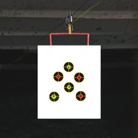 Autocollant de cible de tir à l'arc autocollant en papier vert fluorescent avec effet éclaboussures, forme ronde, best-seller