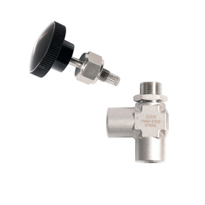 Vanne à aiguille manuelle 1/4NPT 3000Psi en acier inoxydable à angle droit pour liquides et gaz haute pression - Product Image 5