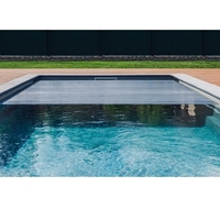 Polycarbonat-Poolabdeckung für Außenbereich, L-Form, Automatische Elektrische Schwimmbadabdeckung aus PC-Material mit 2 Jahren Garantie