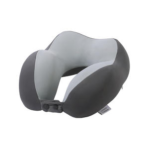 Almohada de Viaje en Forma de U, Refrescante, de Poliéster, para Avión, Oficina, Siestas, en Gris, Negro, Azul y Rosa - Product Image 3