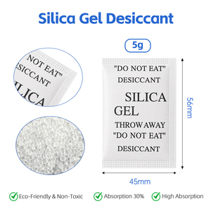 ODM Gel de silice déshydratant 5g, absorbant d'humidité haute efficacité, pureté élevée 99,8%, état solide, vente en gros fabricant - Product Image 3