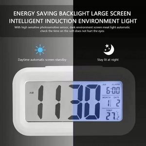 Wholesale <b>Digital</b> LCD Electronic Alarm <b>Desk</b> <b>Clock</b> Calendar Thermometer Backlight Battery Operated Eco-Friendly for Outdoor Home - Product Image 3