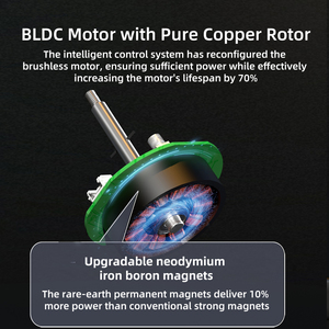 Quạt MAINTEX BL6110MB <span class=keywords><strong>30W</strong></span> 1350 vòng/phút, động cơ <span class=keywords><strong>BLDC</strong></span>, điện DC 12V, quạt bàn, động cơ mini không chổi than DC 12V - Product Image 4