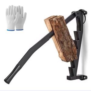 Fendeur de bûches manuel en fonte à montage mural, coupe-bois en acier au carbone pour bois tendre, briseur de bois de chauffage d'hiver pour la maison et le camping - Product Image 1