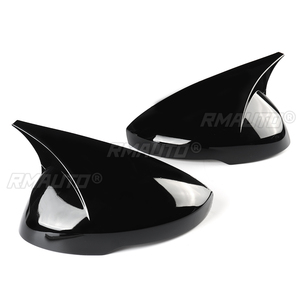 Coque de rétroviseur latéral de voiture aspect noir brillant/fibre de carbone pour Honda Civic 11e génération 2021-2023 - Product Image 4