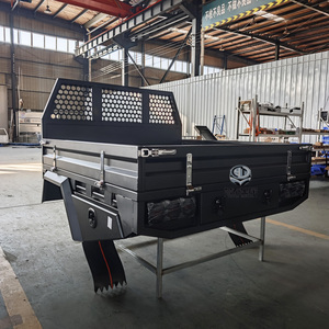 Bandeja de Carga Personalizada para Camioneta con Recubrimiento en Polvo, Laterales y Puerta Trasera, y Cajas de Herramientas Cónicas Bajo la Bandeja para Camionetas Pickup - Product Image 5