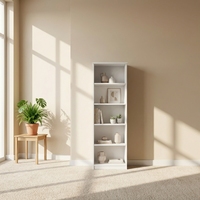 Estantería Moderna de Madera Multifuncional con Compartimentos Ocultos, Mueble de Salón Diseñado para la Seguridad del Dormitorio