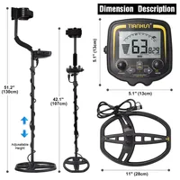Détecteur de métaux HEDAO TX-850, professionnel, souterrain, profondeur 25m, scanner, recherche, détecteur d'or, chasseur de trésors