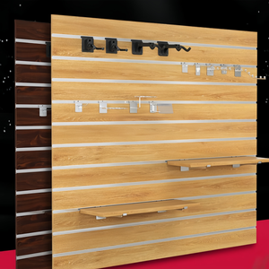 Panel de Listones de MDF al por Mayor, Madera y Aluminio con Certificación <span class=keywords><strong>E2</strong></span>, Resistente a la Humedad, para Taller, Supermercado, Exhibición en Tiendas Minoristas - Product Image 3