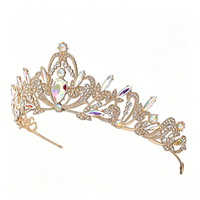 Diadème Couronne Gothique Antique Fine et Multicolore pour Femme – Idéal Mariage, Bal, Costume, Fête, Halloween, Quinceañera
