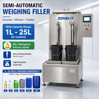Machine de remplissage et de pesage de 5 gallons pour lessive, crème, miel, sauce et pâte