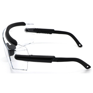 WEJUMP PC Lunettes de sécurité anti-buée anti-rayure avec branches réglables Lunettes de sécurité Au-dessus des lunettes - Product Image 2