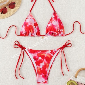 ชุดว่ายน้ำบิกินีแบบสายเดียวสำหรับสาวเซ็กซี่ชุดบิกินีสายเดียวสำหรับสาวๆชุดว่ายน้ำเว้าสูงได้รับการออกแบบลายดอกไม้สำหรับฤดูร้อนของ MB001 - Product Image 3