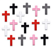 Parches de Tela Cruzados para Decoración de Ropa y Calcetines, Accesorios para Medias, Parches Termoadhesivos, Personalizables