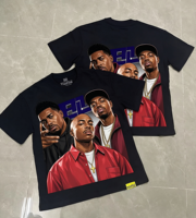 Nouveau T-shirt ample grande taille pour homme, imprimé style urbain, 100% coton respirant, coupe décontractée, T-shirt à manches courtes pour homme et femme