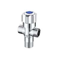 Vanne d'angle en cuivre épaissir l'eau chaude froide chauffe-eau domestique vanne triangulaire 1/2in robinet de cuvette de toilette vanne antidéflagrante