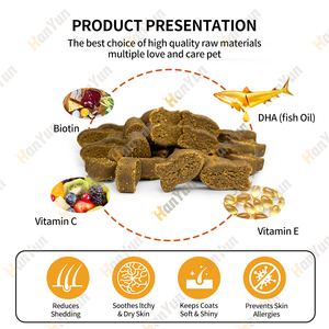 Precio de Fábrica OEM ODM, Golosinas Masticables Suaves para la Piel de Perros y Gatos, Suplemento Nutricional con Vinagre de Sidra de Manzana y Aceite de Salmón Omega-3 - Product Image 2