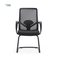 Vente en gros d'usine en Chine Chaise visiteur pieds métalliques en maille Chaise de bureau pour réunion