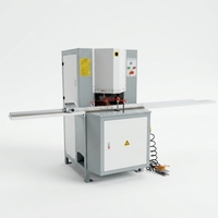 Sierra de Doble Inglete de Alta Precisión de 45 Grados con Protección Automática de Esquinas, Máquina de Corte Continuo para Perfiles de Aluminio