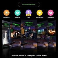 Vente directe : Lunettes de réalité virtuelle VR Box 3D de deuxième génération populaires, pour théâtre 3D, montées sur la tête, pour sports mobiles