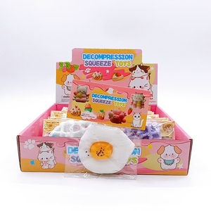 Juguete Antiestrés de Huevo Frito Hecho a Mano, Suave y Elástico, Tipo Mochi, con Forma de Comida, para Descomprimir - Product Image 4