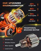 Llave de Impacto Inalámbrica de 1/2'' y 21V con Luz de Trabajo LED, Motor sin Escobillas de 1300N.m, Alto Torque para RV, Automóviles, Camiones Pesados y Uso Automotriz