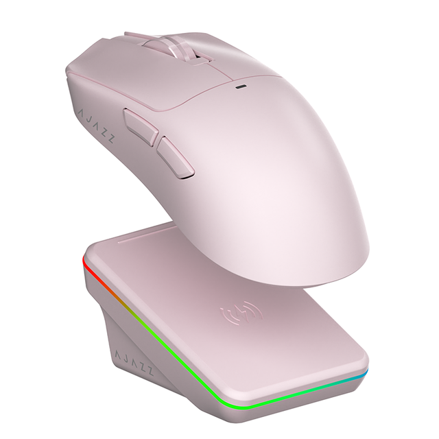 Ajazz AJ200P AI MASTER Tri-Mode Gaming Mouse AI Voice Smart Interaction Gaming Mouse PAW3955 Optical Sensor  Mouse for FPS Game
