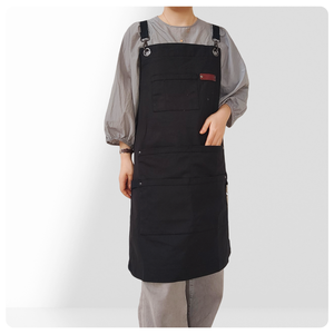 Tablier <span class=keywords><strong>de</strong></span> <span class=keywords><strong>cuisine</strong></span> sans manches en toile, anti-taches, réutilisable, design tendance avec impression <span class=keywords><strong>de</strong></span> logo personnalisé pour le nettoyage - Product Image 2