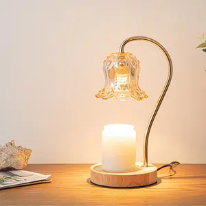 Stile moderno elettrico lampada scalda candela di vetro lampada scalda candela Melt lampada aromaterapia con Timer