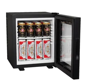 Proveedor de refrigerador, ventas, pantalla de puerta de vidrio simple, pequeño mini 20l, mini bar portátil para hotel, nevera con congelador