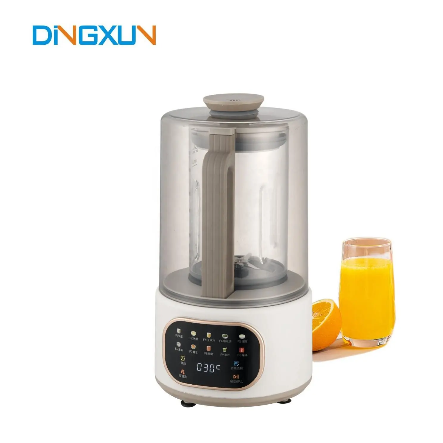 OEM Factory Price Commercial Heating Blender Kitchen Appliances Soundproof Smoothie Ice Breaking Blender