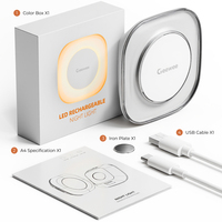 Éclairage intelligent pour la maison, lampe de nuit LED sans cadre, rechargeable par USB, avec détecteur de mouvement, pour armoire de cuisine, escalier