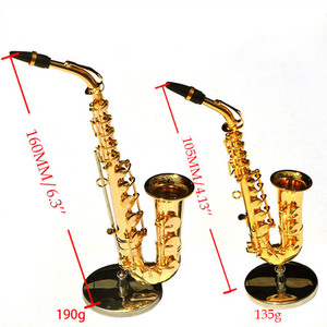 Mini saxophone alto artisanat ornements simulation <span class=keywords><strong>instrument</strong></span> de musique ornements accessoires cadeau d'anniversaire modèle d'<span class=keywords><strong>instrument</strong></span> de musique - Product Image 3