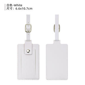 Thickened PU leather top with four-fold clasp luggage tag and vertical-flap boarding <b>pass</b> <b>holder</b> - Product Image 6