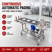 Machine de pagination industrielle pour sacs souples en carton, applications de codage, d'étiquetage, de comptage et de tri basées sur convoyeur, moteur d'alimentation IFeeder