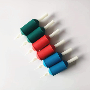 Tubos de Agarre para Máquinas de Tatuar, de Corcho Antideslizante, Esterilizados, Desechables, Angulados, de 25 mm y 30 mm - Product Image 1