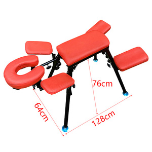 Chaise sexuelle vibrante réglable en métal pour BDSM, avec revêtement en cuir PU, cadres <span class=keywords><strong>de</strong></span> fixation corporelle pour usage extérieur et chambre à coucher, mobilier <span class=keywords><strong>de</strong></span> <span class=keywords><strong>plaisir</strong></span> - Product Image 4