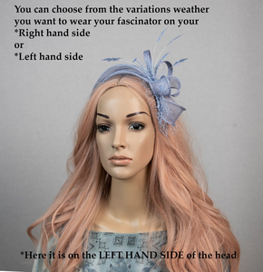 Tocado Azul <span class=keywords><strong>para</strong></span> <span class=keywords><strong>Invitadas</strong></span> <span class=keywords><strong>de</strong></span> <span class=keywords><strong>Boda</strong></span>, Diadema Azul Claro, Nuevo Color <span class=keywords><strong>para</strong></span> el Estilo <span class=keywords><strong>de</strong></span> Tocado Popular. - Product Image 3