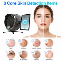 AI Skin Analyzer 3D Facial Skin Analysis Machine 8 Spectrum Skin Tester with Microscopic Detector for Beauty Salon