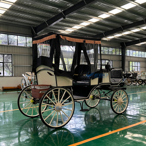 Nouvelle calèche électrique royale de style mariage pour visites de parcs, véhicule à roues tiré par des chevaux - Product Image 5
