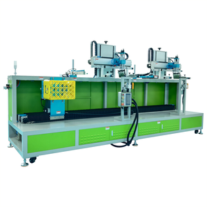 เครื่องพิมพ์สกรีนอัตโนมัติ2สีสำหรับลังเครื่องดื่มพร้อมหลอด LED พลาสติก HDPE สำหรับตู้บรรจุเครื่องดื่มแบบอัตโนมัติ - Product Image 1