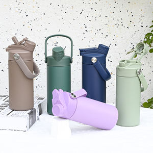 Botella de Agua Infantil de 14 oz, Mini Termo de Acero Inoxidable Aislado con Tapa de Paja para Niños Pequeños, Preescolares y Escolares, Botella con Logotipo Personalizado - Product Image 6