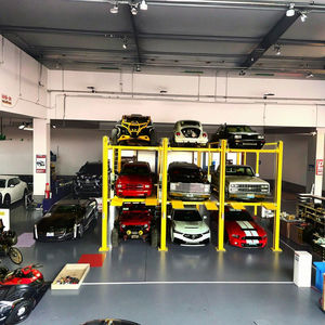Elevador de Estacionamiento de Autos de Cuatro Columnas y Triple Nivel con Control Eléctrico Personalizado, Sistema de Estacionamiento Vertical Hidráulico - Product Image 5
