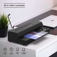 Laminateur de pochettes Unimate T50-A3 A3 à 4 rouleaux prenant en charge plusieurs formats