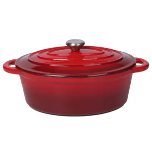 2023 New Arrivals Kitchen Cook Ware Cast Iron Casserole Set Enamel Non Stick 20cm 22cm 24cm Big Pots For Cooking