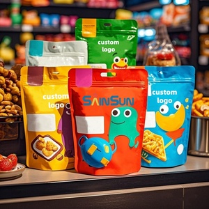 Bolsas de Plástico Ziplock Personalizadas para Envasado de Productos Congelados, Bolsas Cuadradas con Cierre Hermético, Bolsas de Mylar Impresas para Azúcar - Product Image 2
