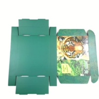 Boîtes d'expédition rigides de luxe auto-érectables en matériaux recyclés, avec lamination mate, couleur personnalisée, pour chapeaux et vêtements, vert