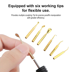 SJK <span class=keywords><strong>Dental</strong></span> Lab ceretta elettrica intagliatore contiene doppia penna intaglio intaglio coltello a cera dentale elettrico cura Kit - Product Image 4