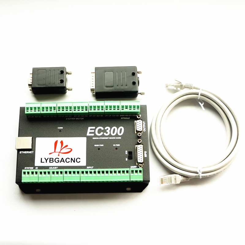 Карта управления движением CNC, EC300 Ethernet 3/4/5/6 оси 300 кГц, 24VDC, поддержка стандартного MPG для фрезерного станка